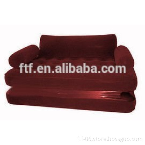 Inflatable floating bed